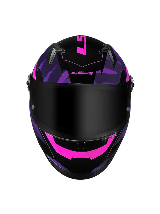 Capacete LS2 FF358 Tank Cam/Pto/Roxo