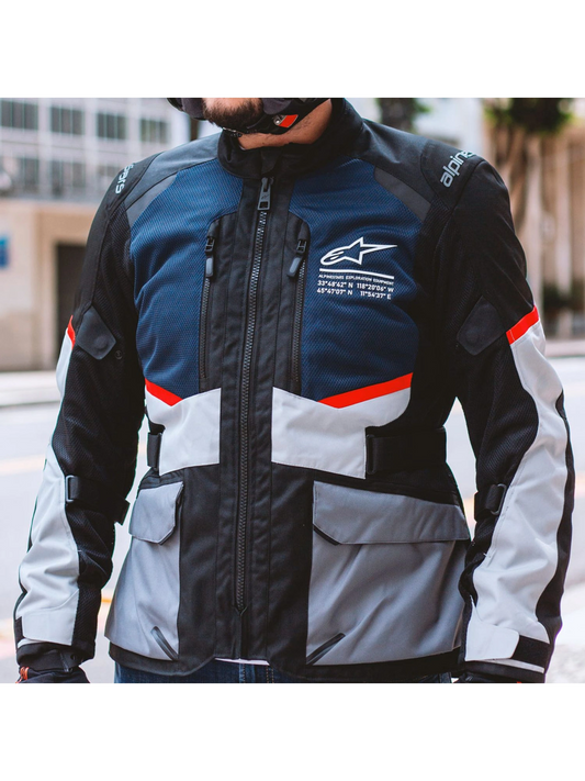 Jaqueta Alpinestars Andes Air Drystars Azul Escuro Preto