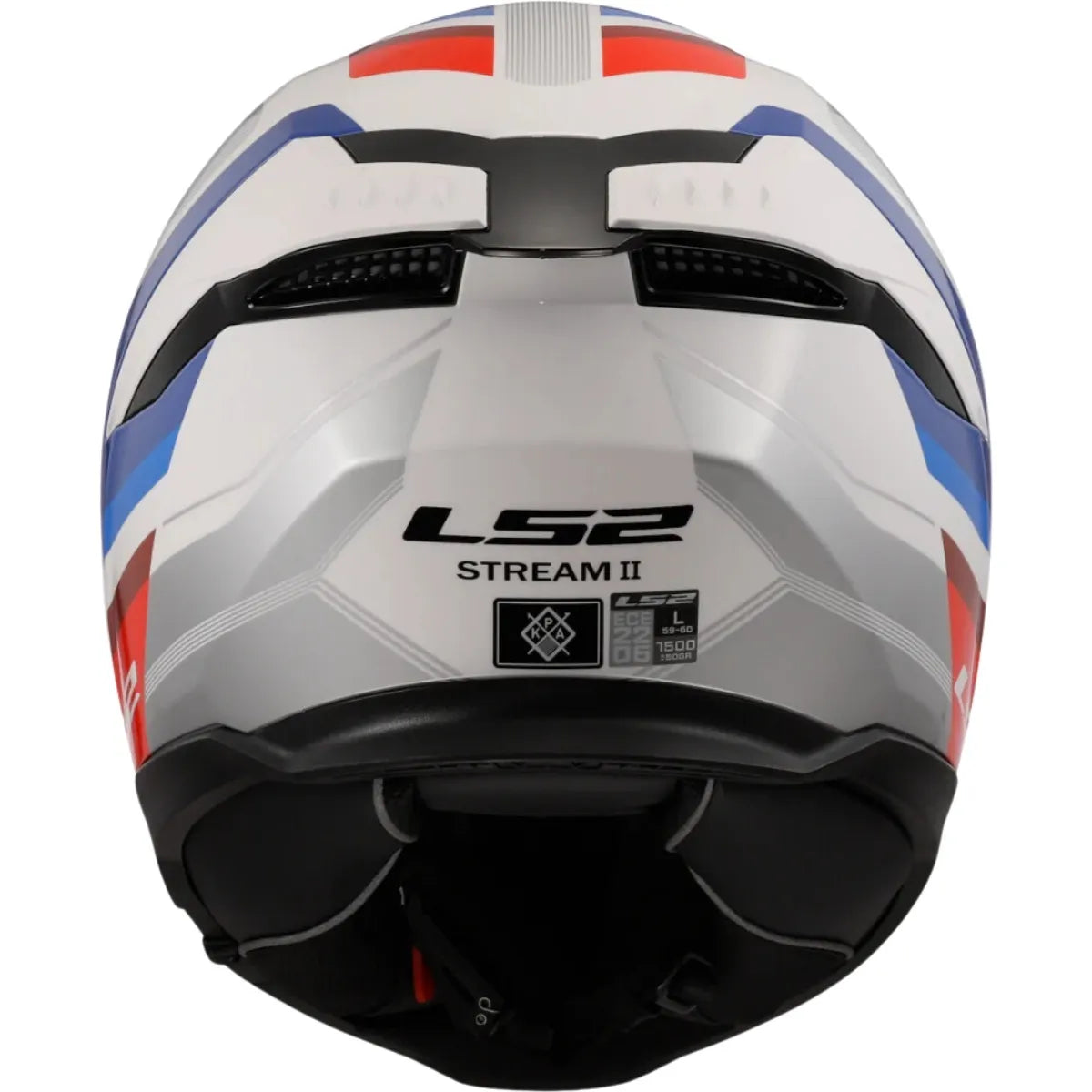 Capacete Ls2 Stream II Ff808 Vintage Branco/Azul/Vermelho