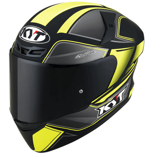 Capacete Kyt Tt Course Tourist Amarelo Fosco Fluor