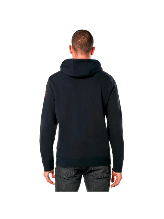 Moletom Alpinestars Linear Wordmark v3 Hoodie Preto/Branco/Vermelho