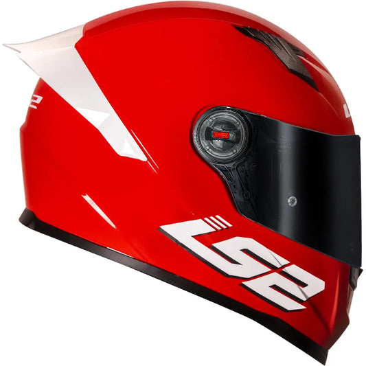 Capacete Ls2 Ff358 S Monocolor Vermelho brilhante