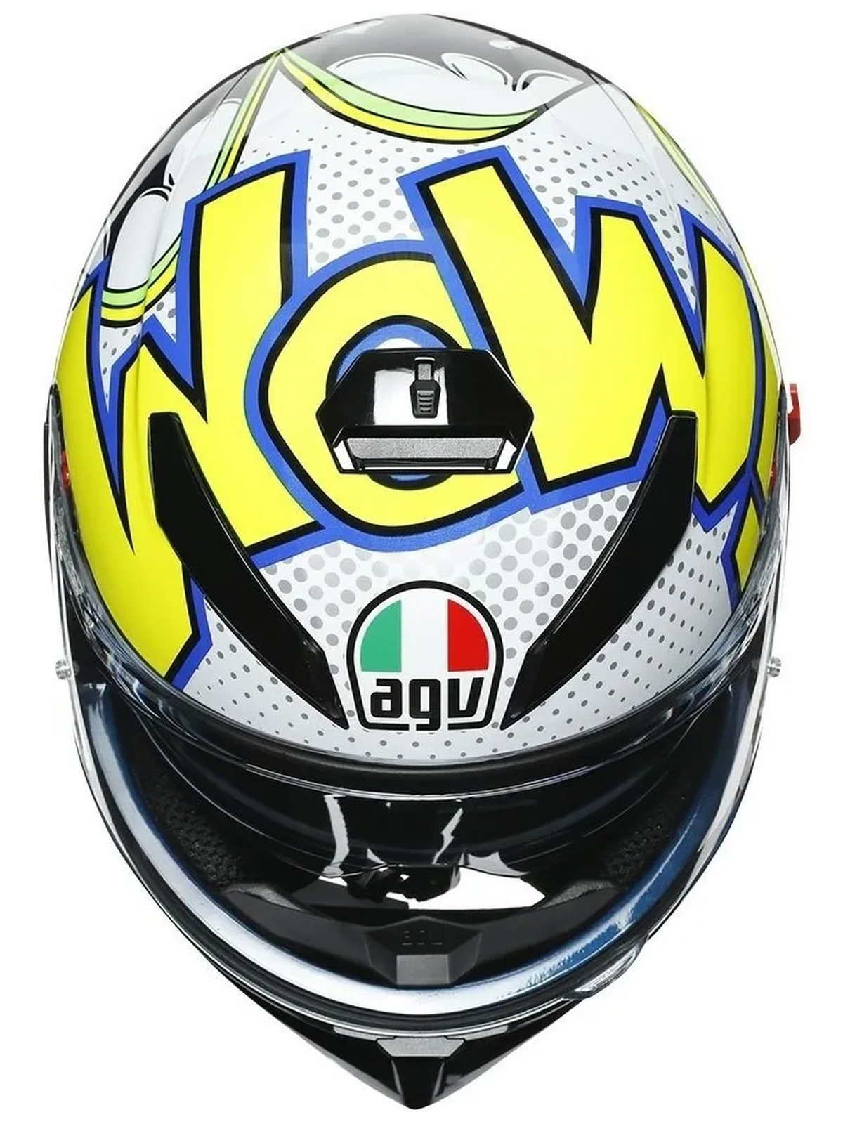 Capacete Agv K3 Sv Bubble Azul/Branco/Amarelo
