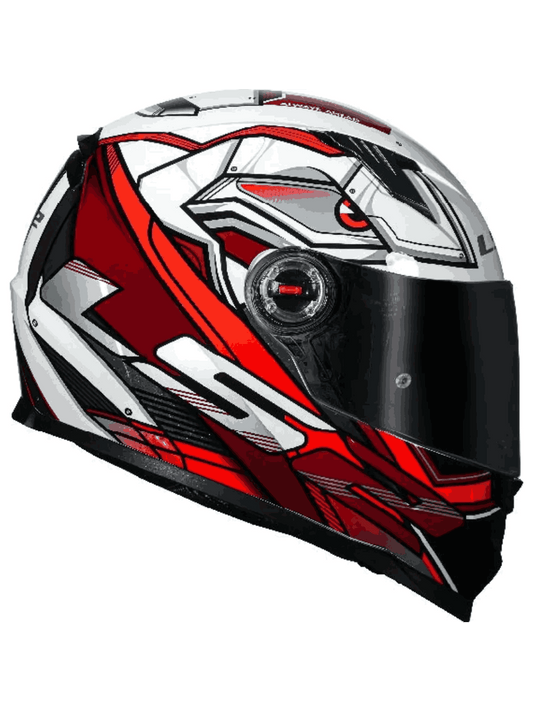 Capacete Ls2 FF358 Xdron Preto/Vermelho