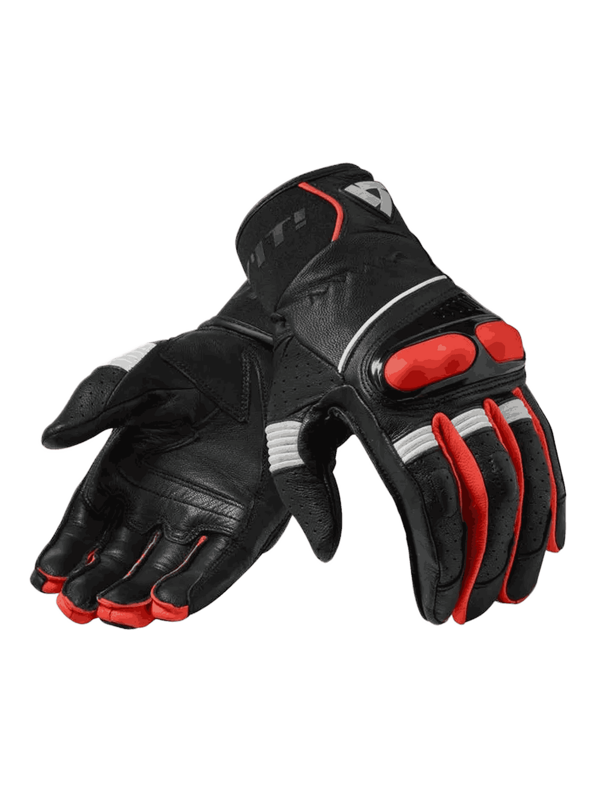 Luva Revit Hyperion Preto/Vermelha Neon