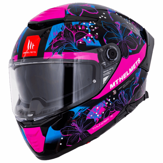 Capacete MT Thunder 4 Jungle Rosa (A8)