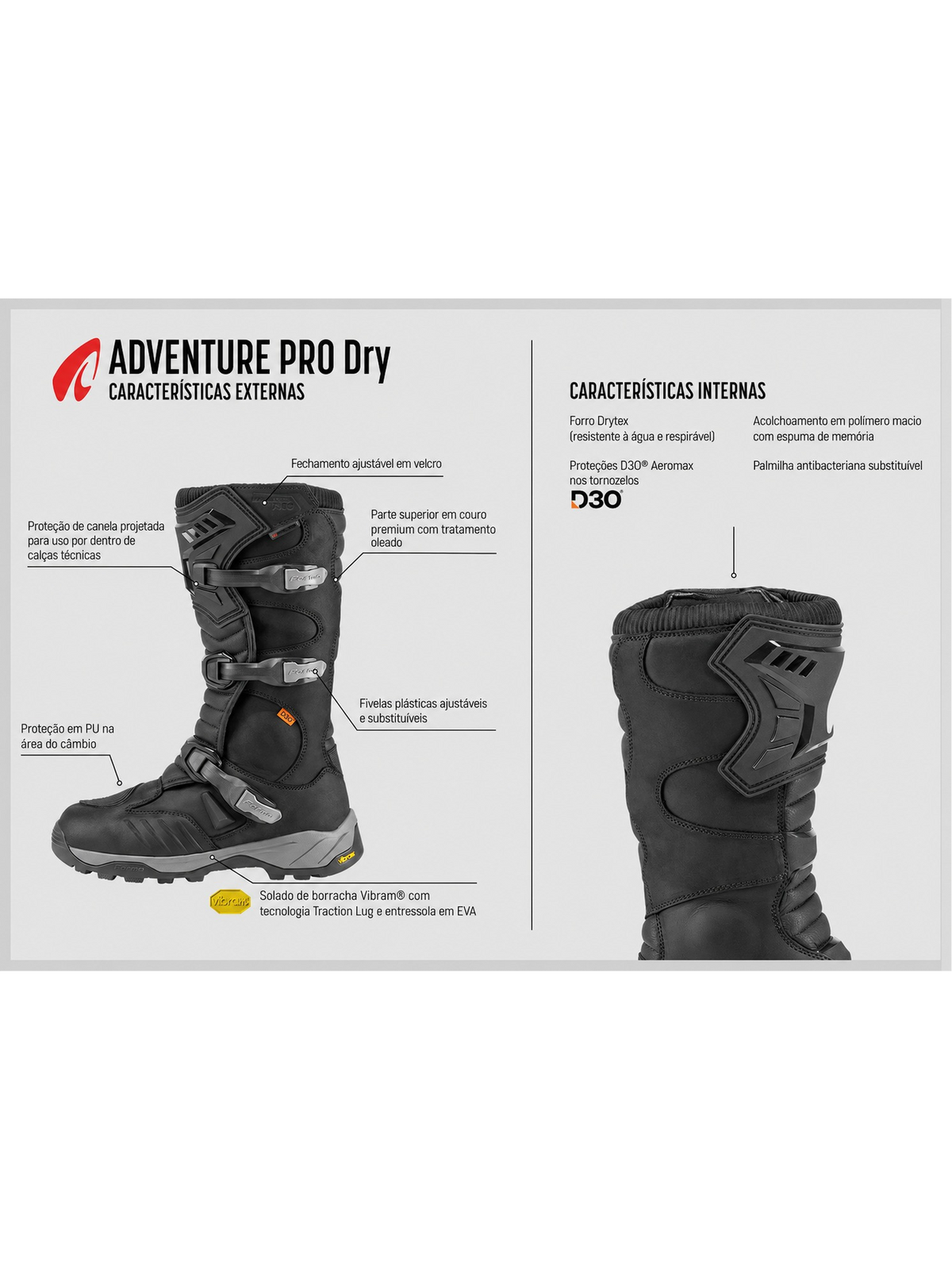 Bota Forma Adventure Pro Dry Impermeavel Preto