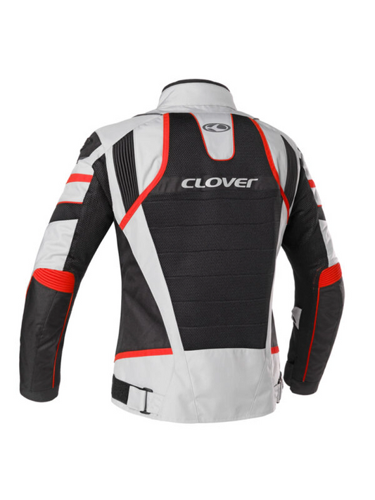 Jaqueta Clover Rainjet 2 Impermeavel Cinza/Vermelho (R/GR)