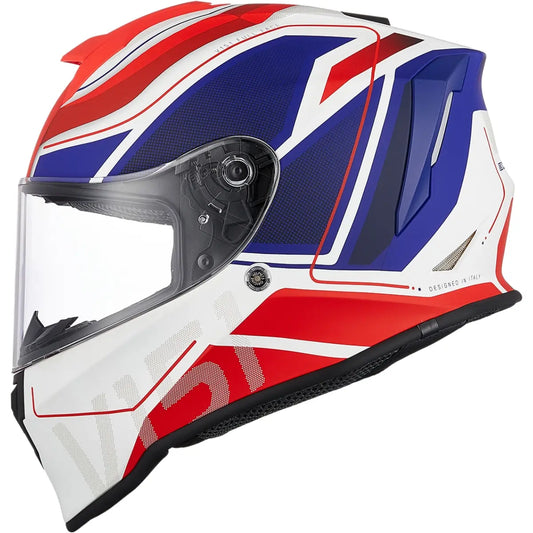Capacete Origine Dinamo Galaxi Azul/Vermelho/Branco