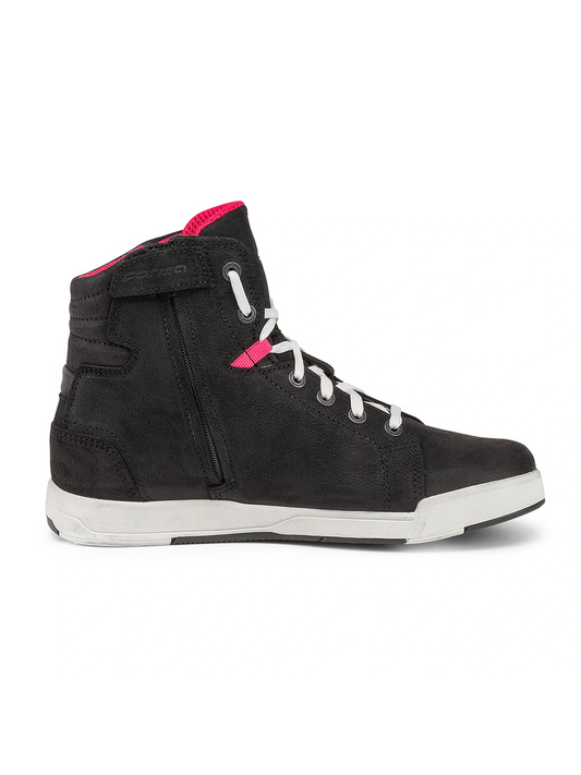 Tenis Forma Swift Dry Feminina Impermeavel Preto/Branco e Rosa