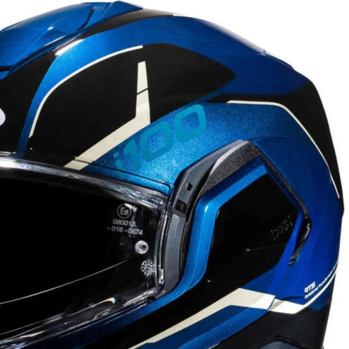 Capacete HJC I100 Lorix - Preto/Azul/Branco