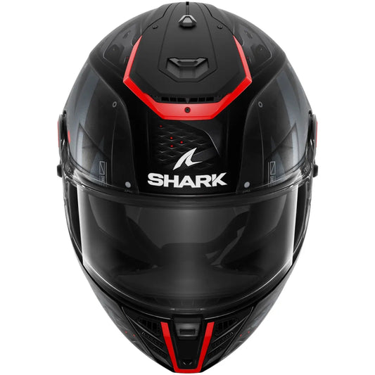 Capacete Shark Spartan RS Stingray Preto Cinza e Vermelho Fosco (KAR)