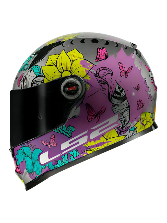 Capacete Ls2 Ff358 Dreamcatcher Prata e Amarelo