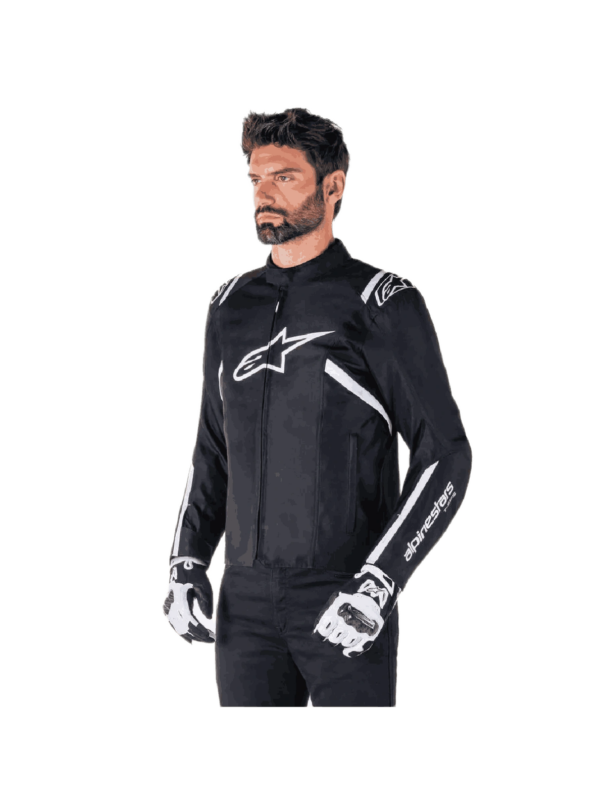 Jaqueta Alpinestars T Sps V2 Impermeavel Preto e Branco