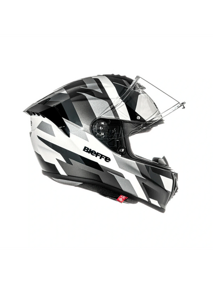 Capacete Bieffe B-Reaper Brave Branco/Prata