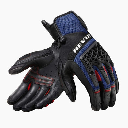 Luva Revit Sand 4 Ventilada Preto/Azul