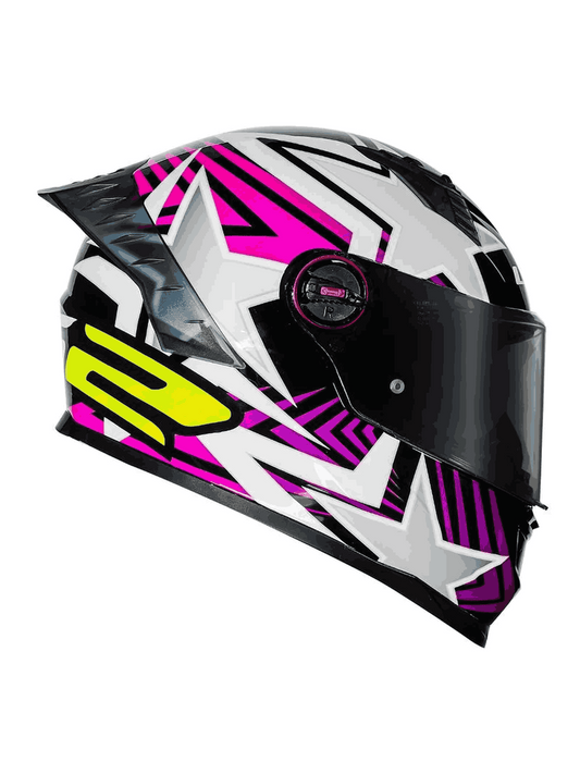 Capacete Ls2 FF358 Pro Estellar Preto/Rosa/Roxo