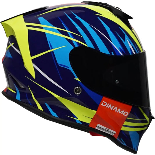 Capacete Origine Dinamo Revo Amarelo Neon/Verm/Azul