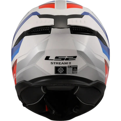 Capacete Ls2 Stream II Ff808 Vintage Branco/Azul/Vermelho