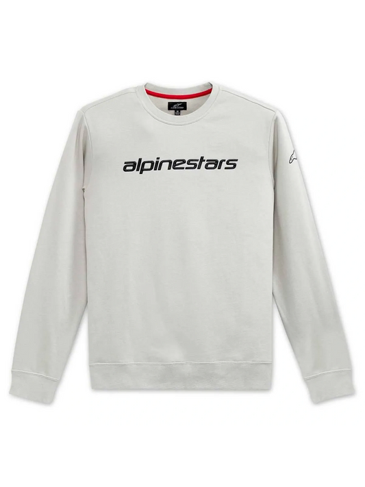 Moletom Alpinestars Linear Crew Fleece Prata/Preto