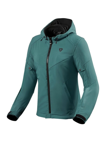 Jaqueta Revit Afterburn Impermeável Feminino Verde Escuro