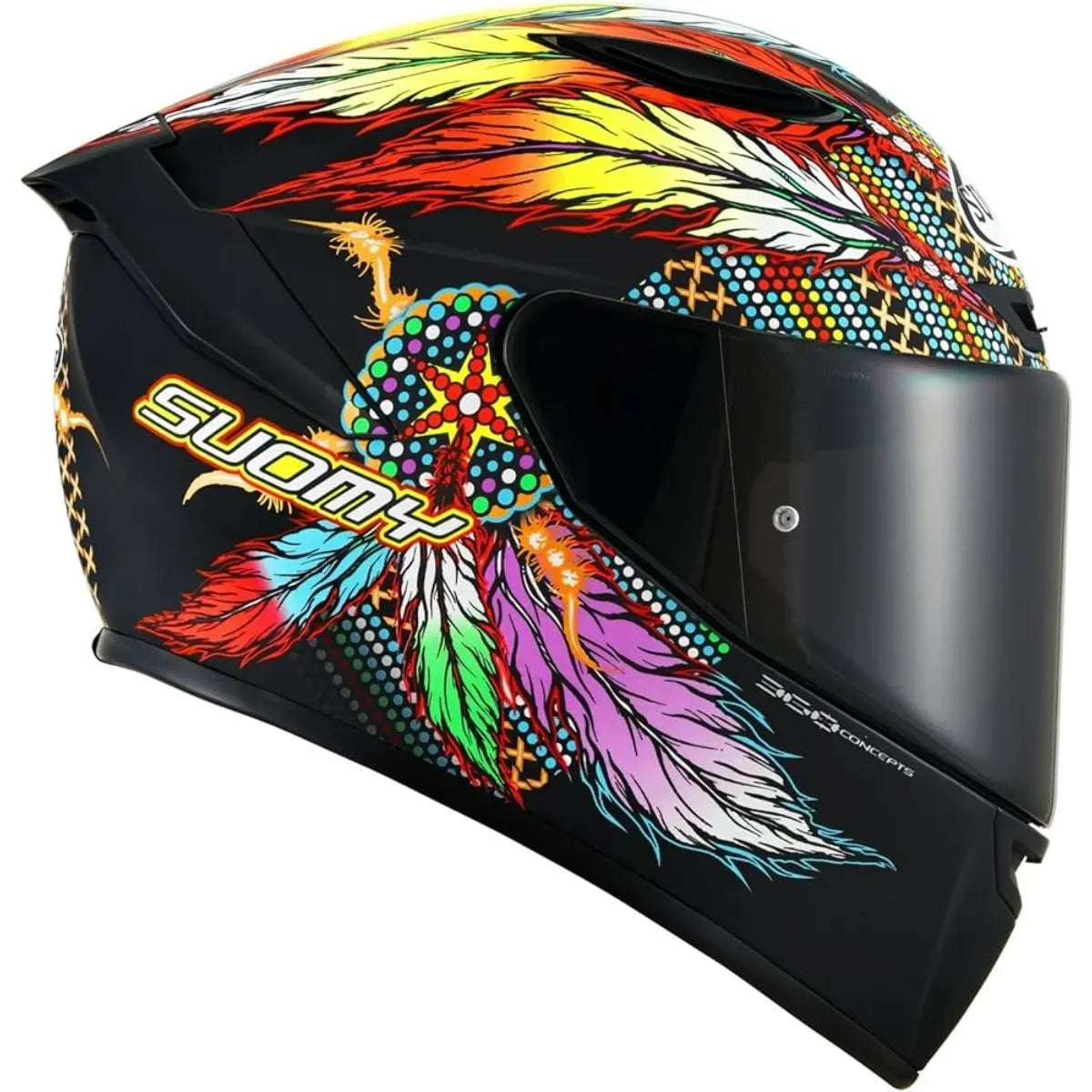 Capacete Suomy Track-1 Chieftain Preto Fosco