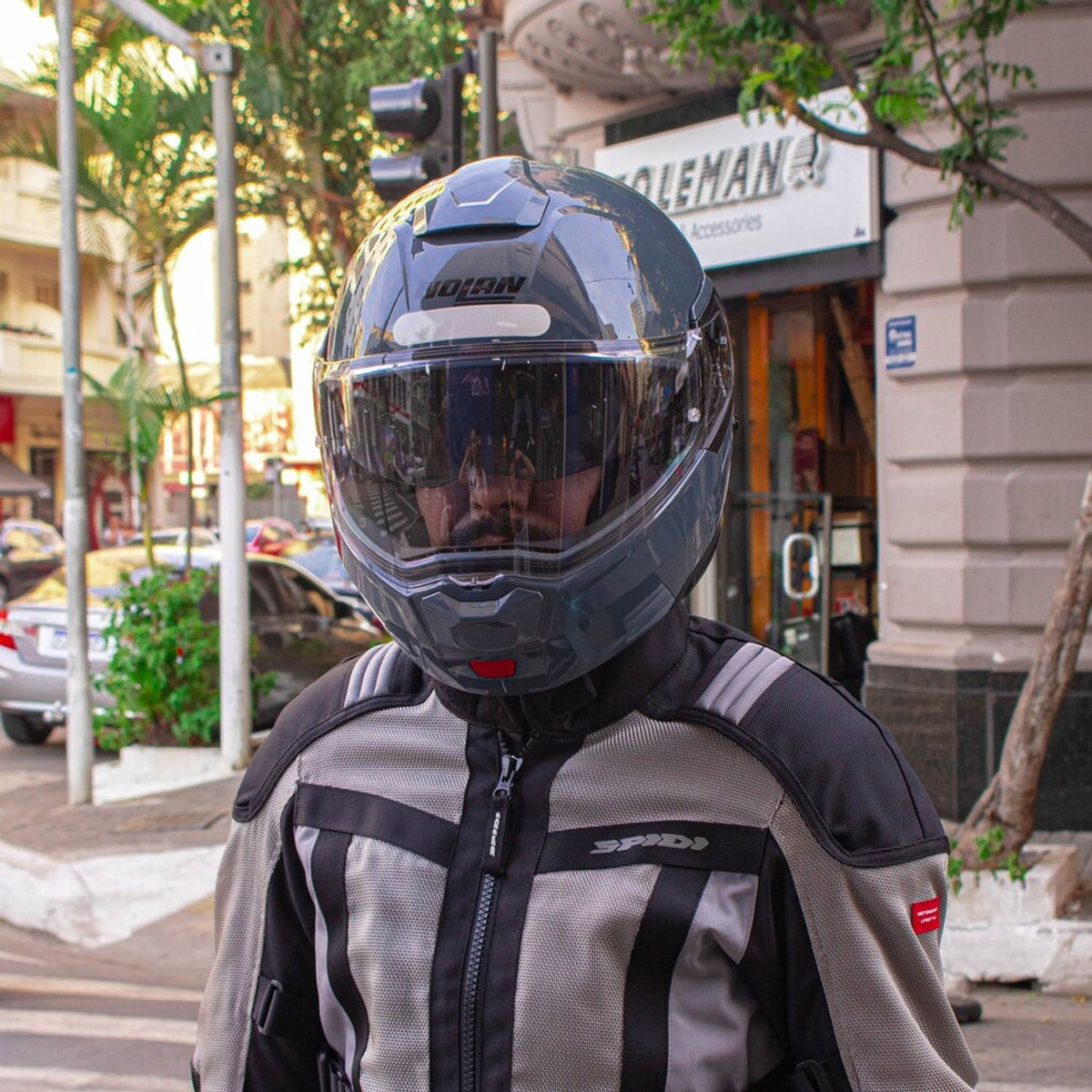 Capacete Nolan N90-3 Classic Cinza Slate