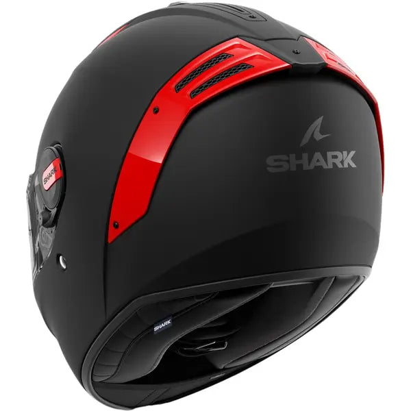 Capacete Shark Spartan RS Blank SP Preto e Vermelho Fosco (KOK)