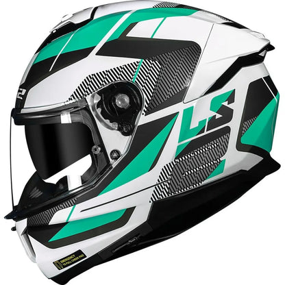 Capacete Ls2 Stream II Road Branco e Verde