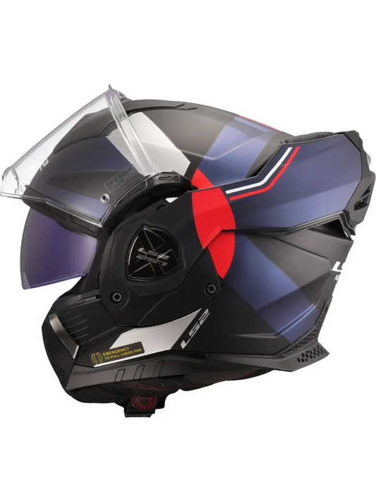 Capacete Ls2 Advant X Ff901 Nova Pto/Azul/Verm Fosco