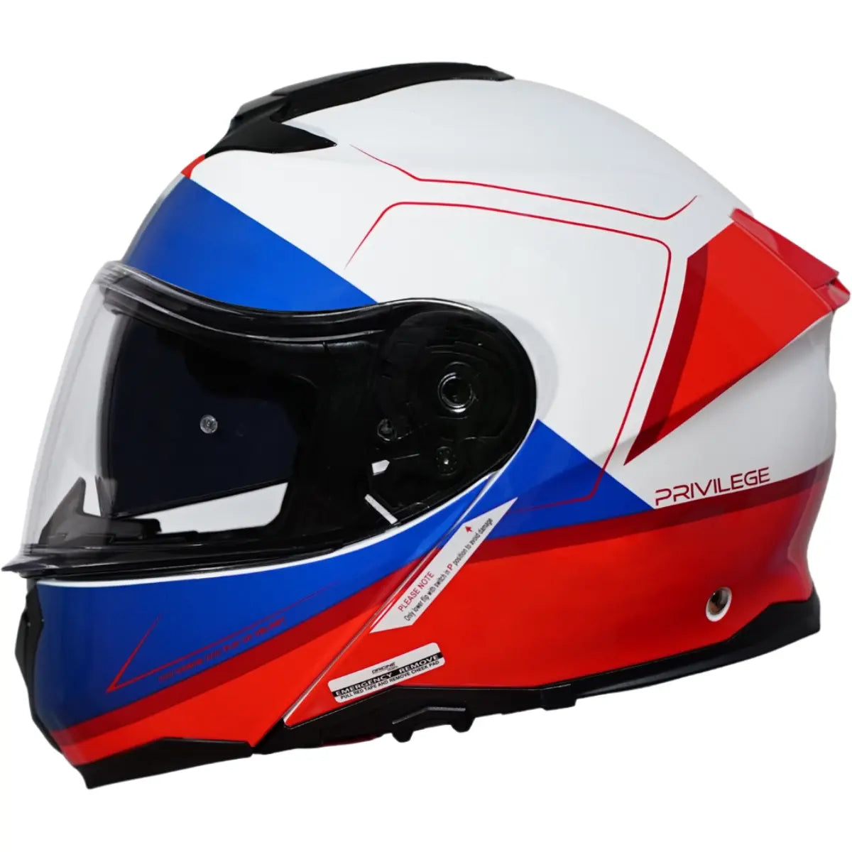 Capacete Origine Logic Privilege Vermelho e Branco