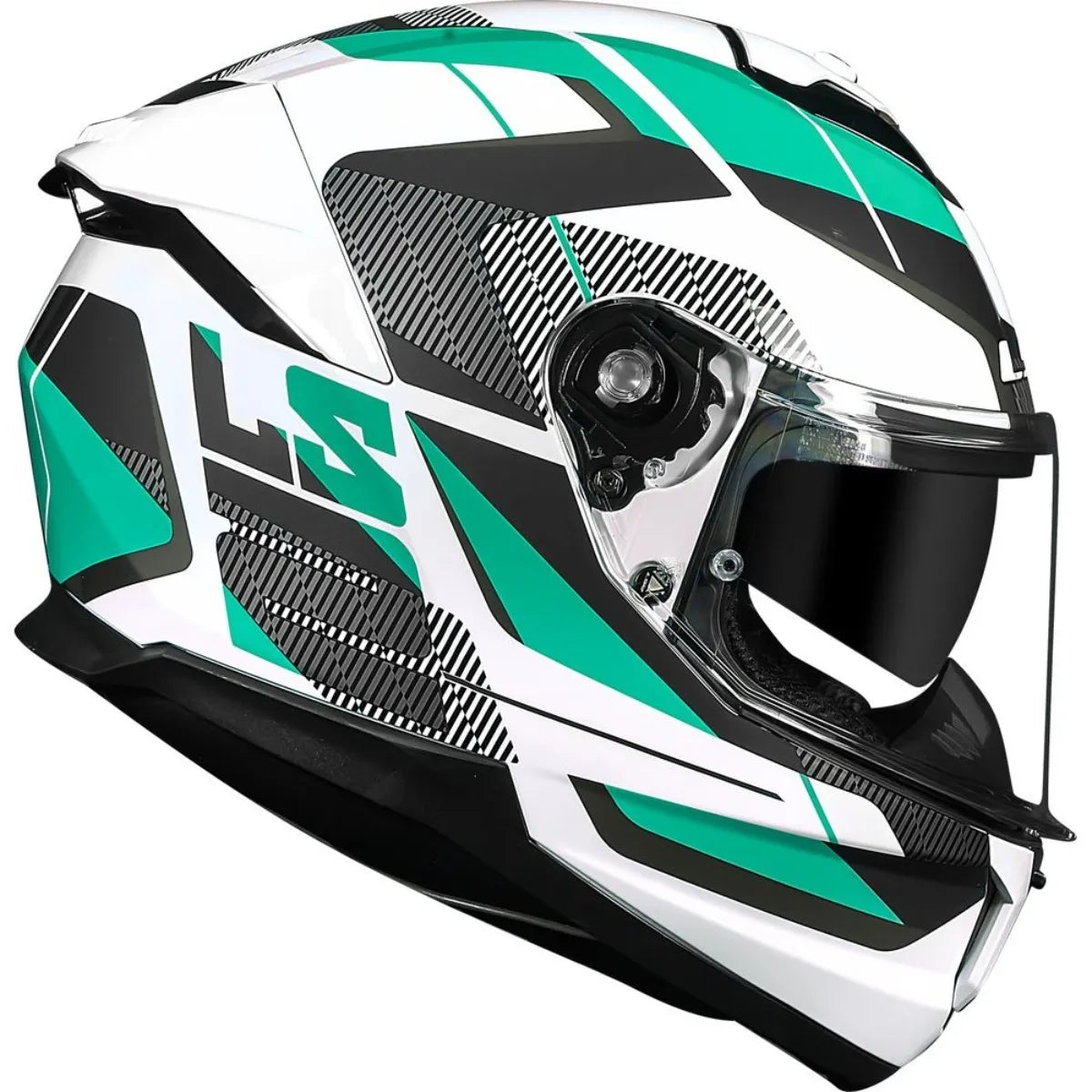 Capacete Ls2 Stream II Road Branco e Verde