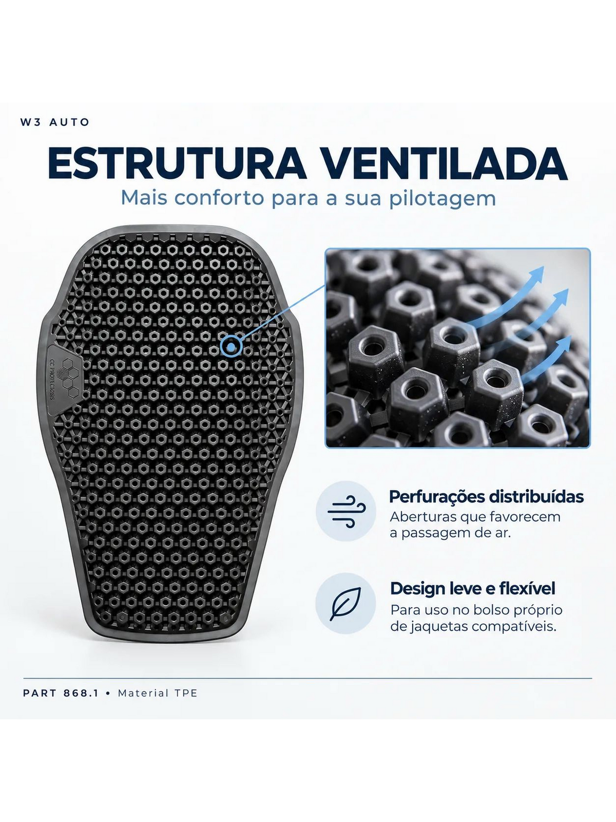 Protetor De Coluna Cc Protectors (868.1)