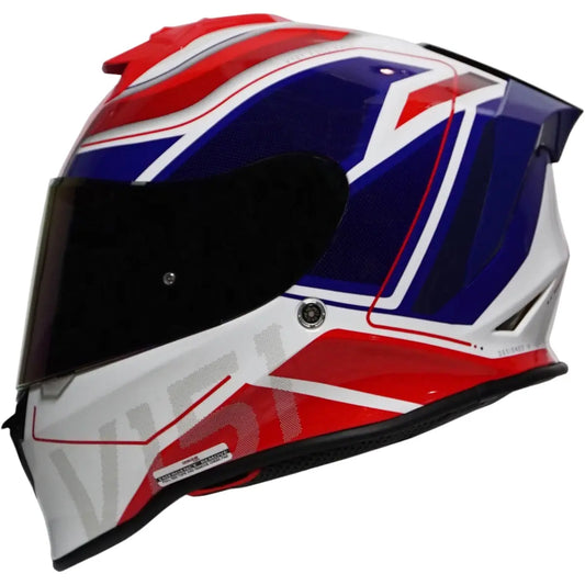 Capacete Origine Dinamo Galaxi Azul/Vermelho/Branco