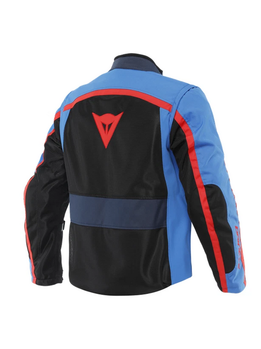 Jaqueta Dainese Outlaw Preto Azul e Vermelho