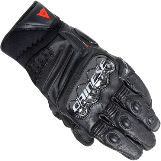 Luva Dainese Carbon 4 Curta Couro Preto