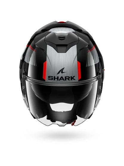 Capacete Shark Oxo Sikter Preto/Prata (KUS)