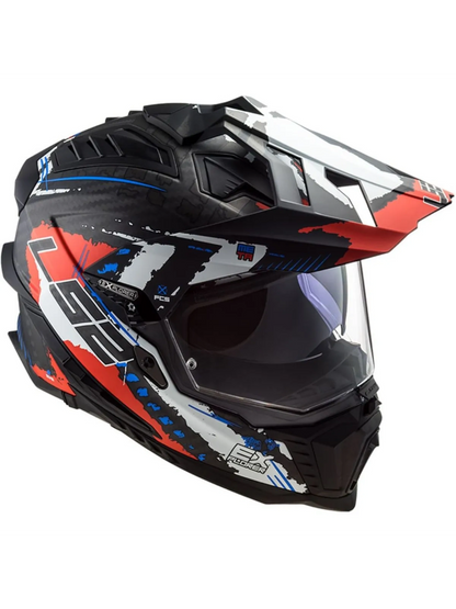 Capacete Ls2 Explorer C MX701 Extend Vermelho Fosco