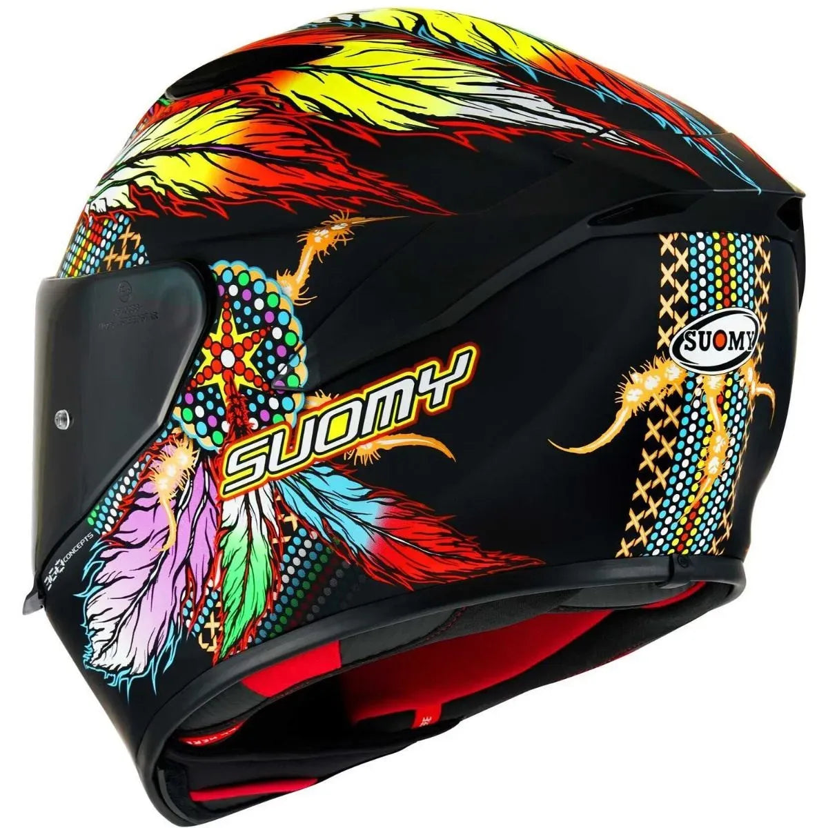 Capacete Suomy Track-1 Chieftain Preto Fosco