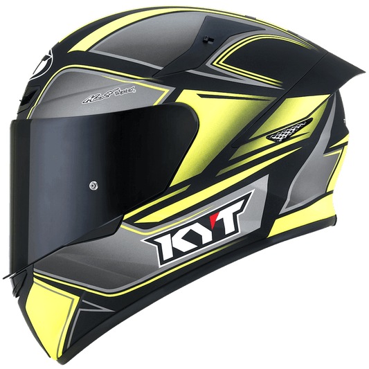 Capacete Kyt Tt Course Tourist Amarelo Fosco Fluor
