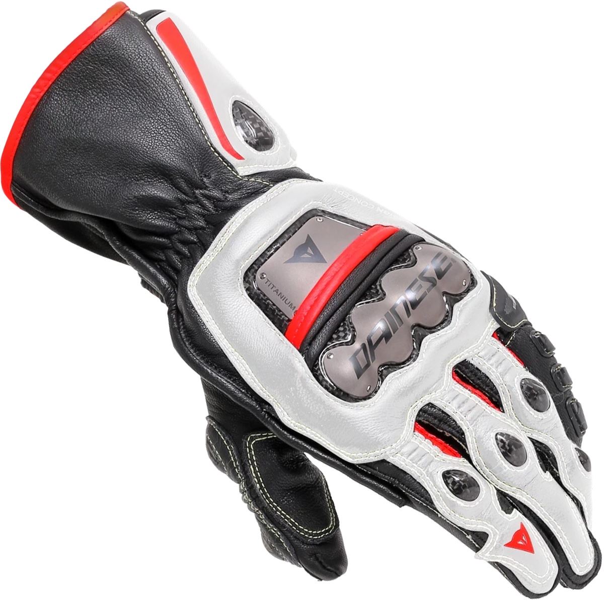 Os Rulna Luva Dainese Full Metal 6 Preto Branco Vermelho Lava – Motosprint