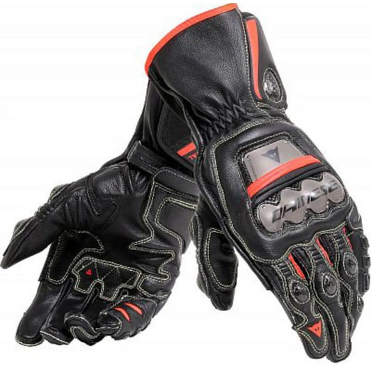 Luva Dainese Full Metal 6 Preto Vermelho Lava