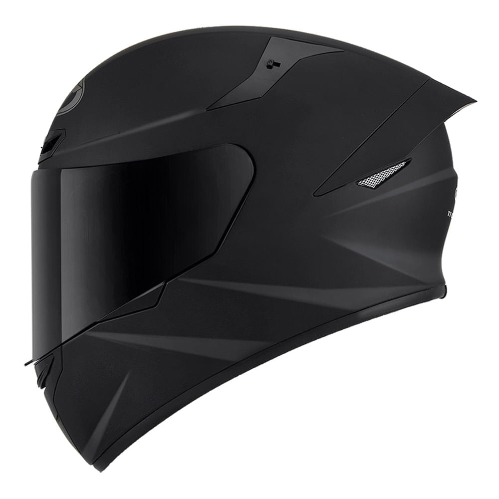 Capacete Kyt Tt Course Plain Preto Fosco