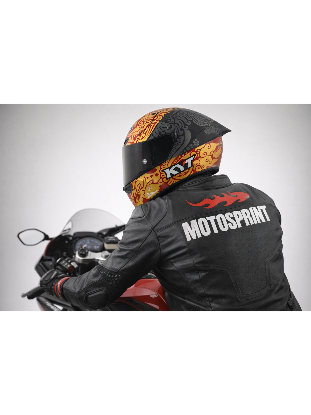Capacete Kyt KX-1 Race Gp Bastianini Idn Rep 23 Fosco