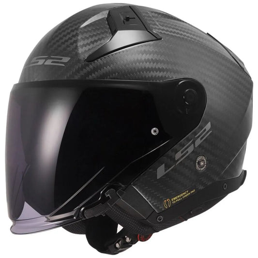 Capacete LS2 Of603 Infinity ll C Solid Fosco Carbono