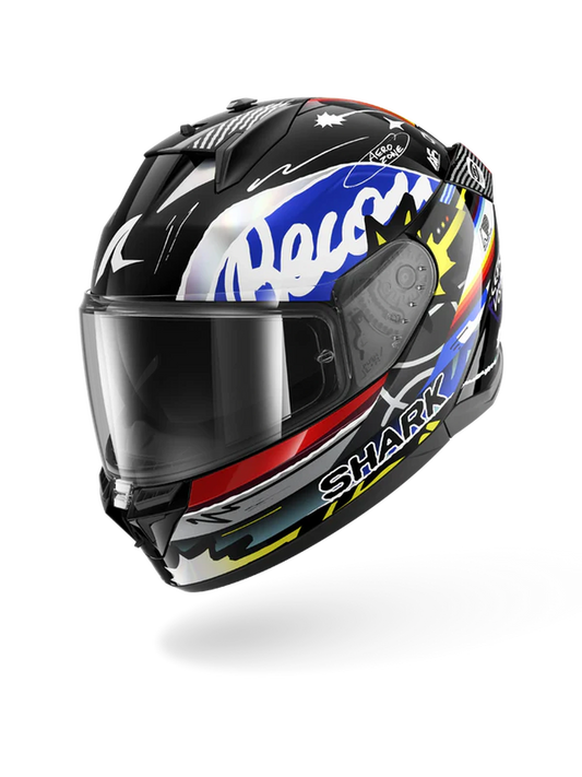 Capacete Shark D-Skwal 3 Streetrush Preto/Azul/Prata (KBU)