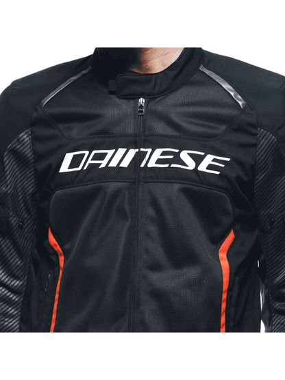 Jaqueta Dainese Air Frame 3 Preta Preta e Vermelho Fluo