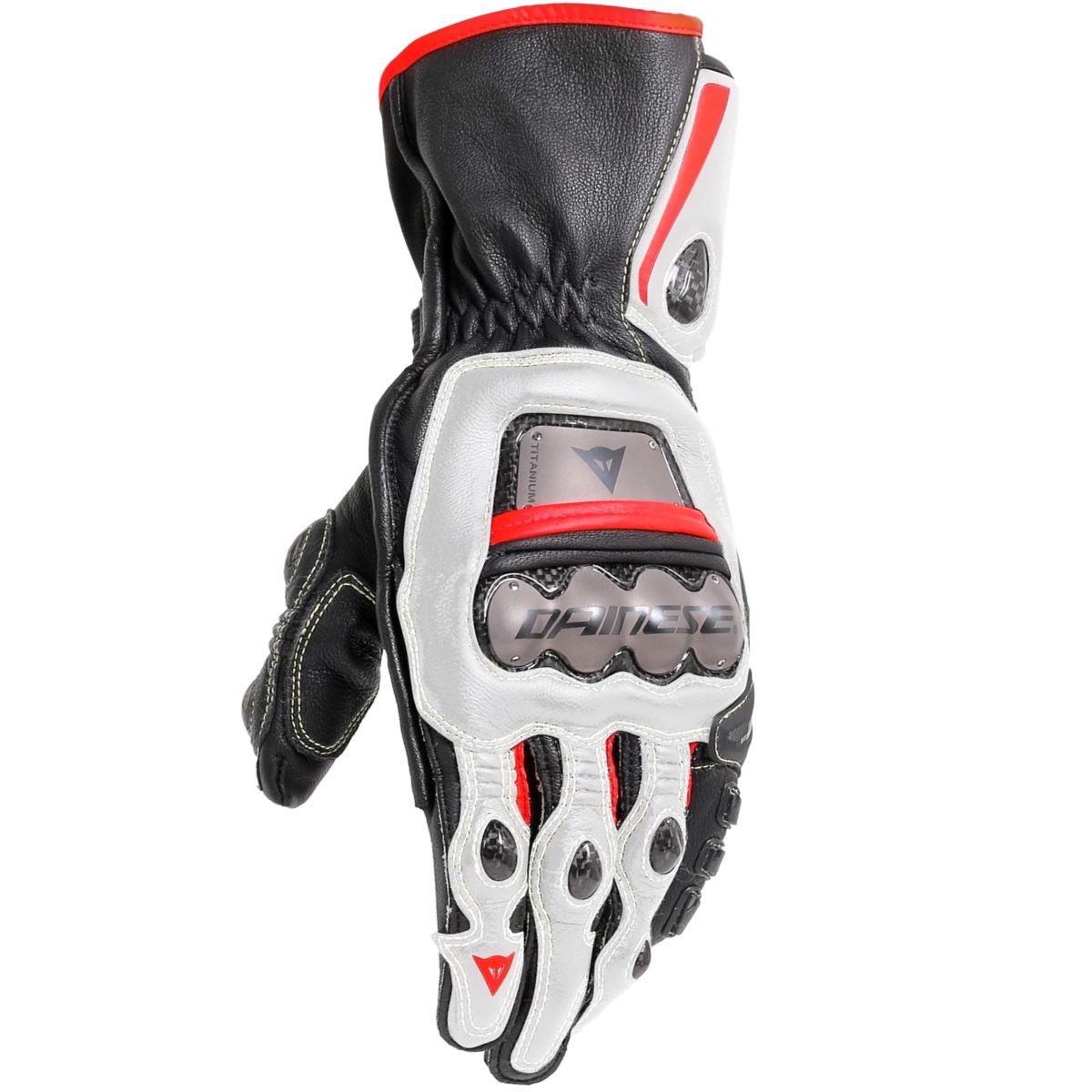 Os Rulna Luva Dainese Full Metal 6 Preto Branco Vermelho Lava – Motosprint