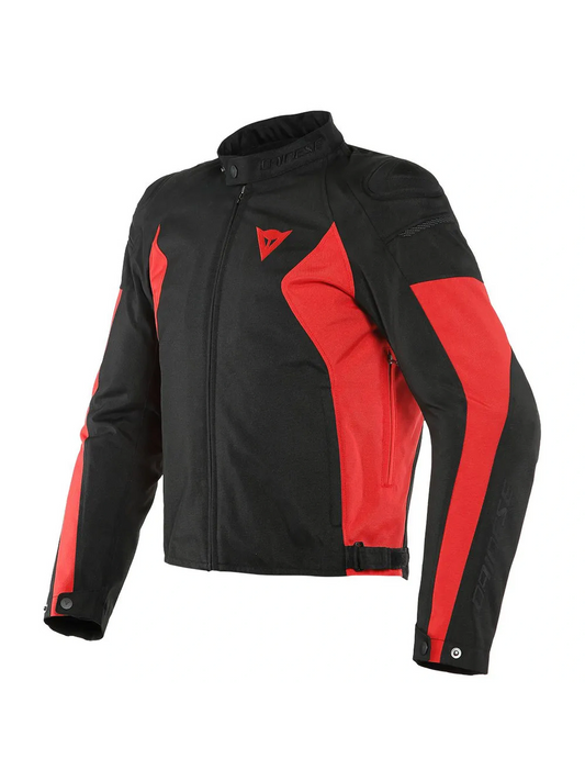 Jaqueta Dainese Mistica Preto e Vermelho Lava