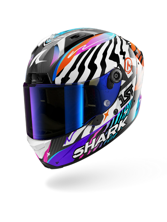 Capacete Shark Aeron Speed Francy Branco/Roxo/Laranja  (DWO)